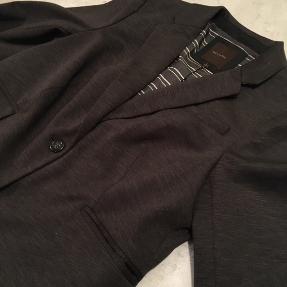 The Limited Jackets & Blazers - The Limited blazer charcoal brown gray